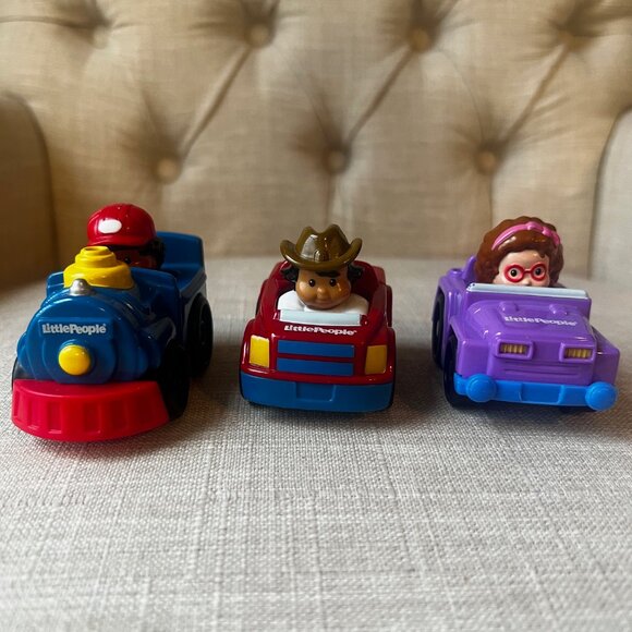 Little People Wheelies Vehicles Set of 3 - Picture 5 of 5